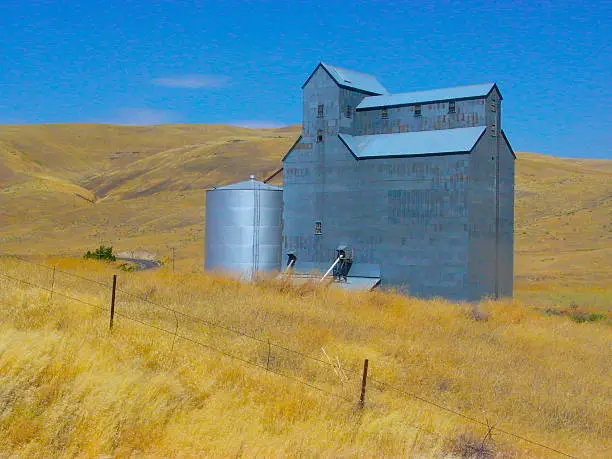 Grain elevator in Washington,State,