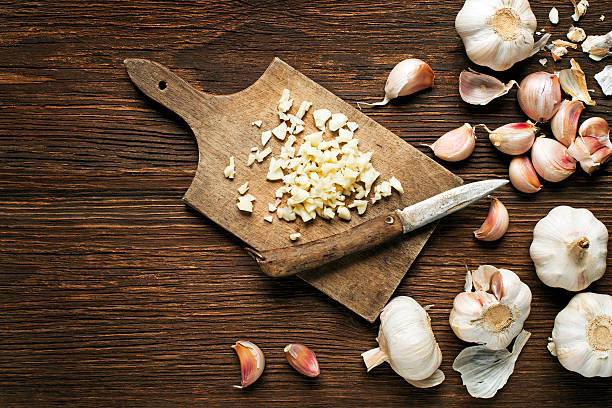 Garlic stock photo