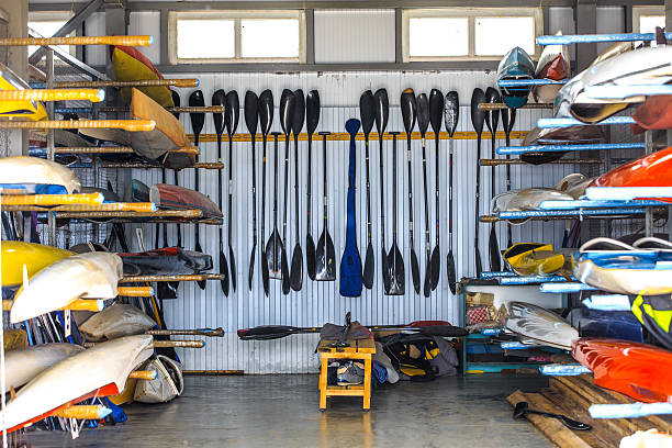 warehouse for storage of boats