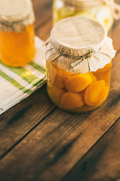 istock Apricot and apple compote and quince jam 537720037