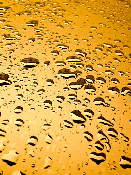 golden krople wody - condensation mobilestock clean empty zdjęcia i obrazy z banku zdjęć