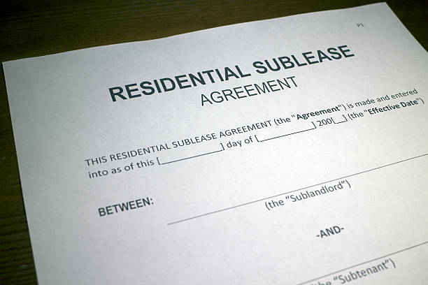 istock Residential Sublease Agreement Form 537722296