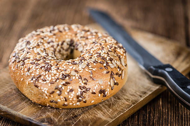 istock Fresh baked wholemeal Bagels 537722978