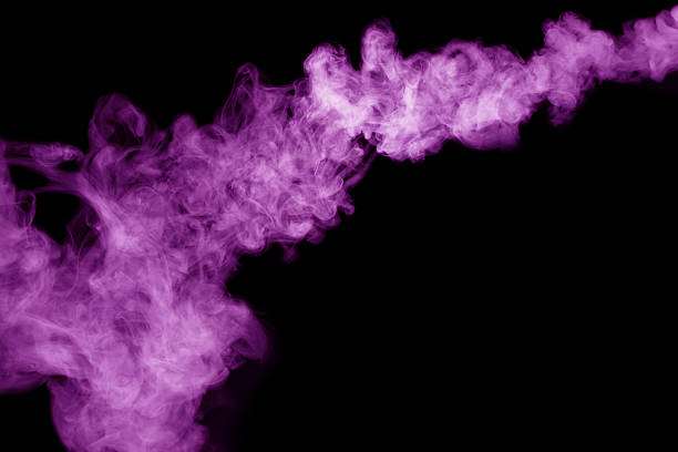 istock purple smoke on the black background 537728620