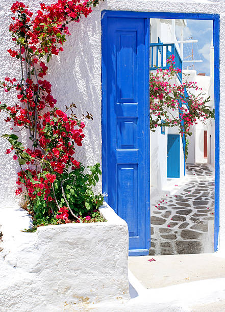 Traditional greek house on Santorini island, Greece