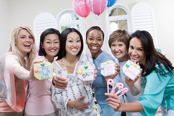istock Friends at baby shower 537743029