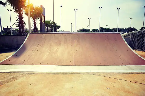 Photo of quarter pipe at skatepark