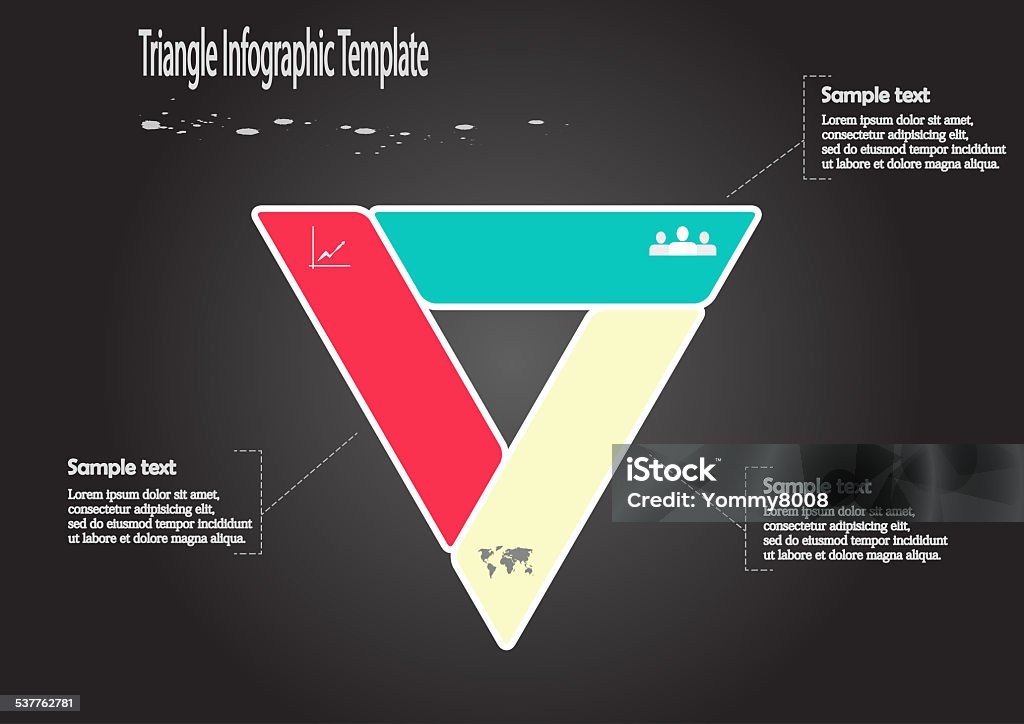 Triangle Infpgraphics Infographic With Triangle Shape Stock Illustration - Download Image Now ...