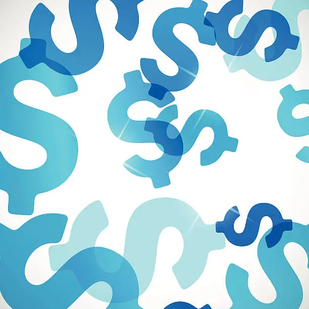 Vector illustration of abstract background: money