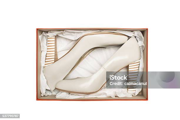 High Heel Shoes In Box Stock Photo - Download Image Now - 2015, Adult, Arts Culture and Entertainment