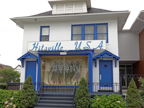 Detroit, MI, USA - July 31, 2014: The first Motown headquarters located in Detroit, Michigan. Motown is an American record company primarily associated with African-American pop, soul and R&B music.