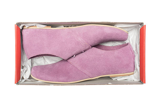 istock mauve shoes in box 537793709
