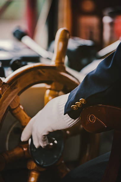 istock Captain wheel in detail 537803516