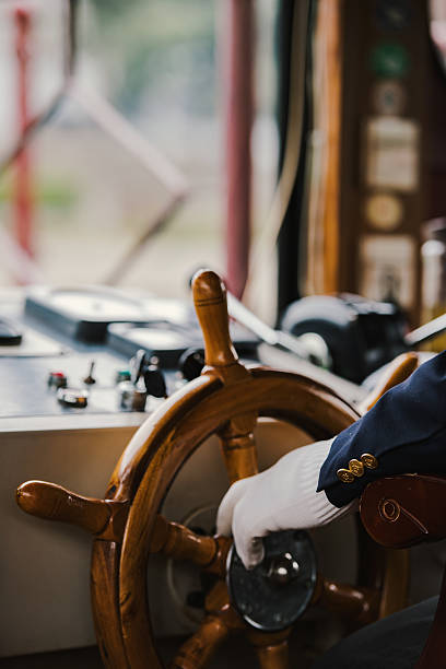 istock Captain wheel in detail 537803636