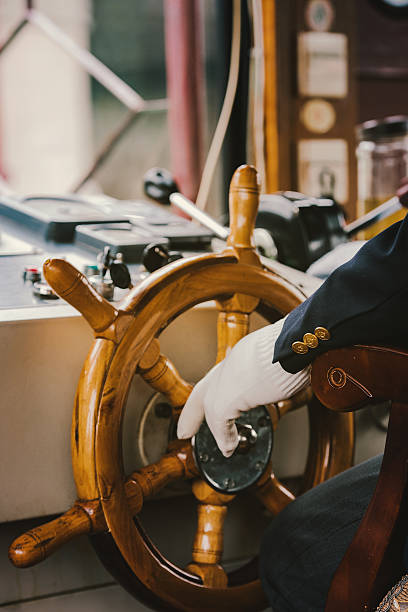 istock Captain wheel in detail 537803668