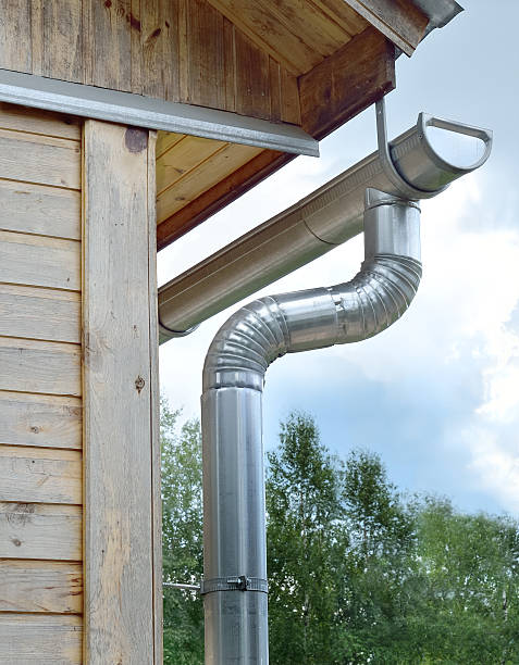 istock metal pipes for draining rainwater 537805000