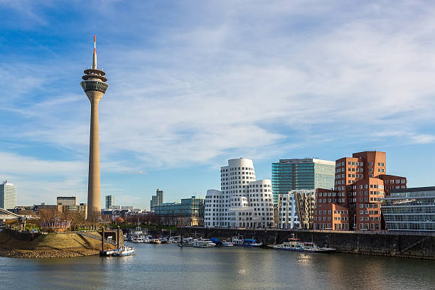 istock Dusseldorf cityscape with view on media harbor, Germany 537805540