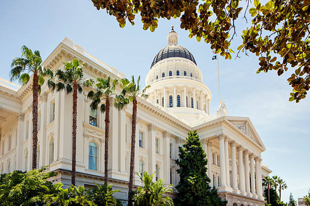 california state capitol building - california state capitol building foto e immagini stock