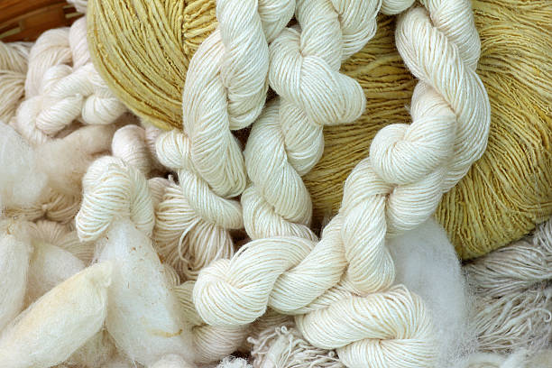 istock raw silk thread,Hand made of raw thread silk clothing 537807428