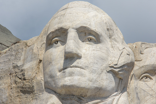 Close Up Mount Rushmore Washington's Face