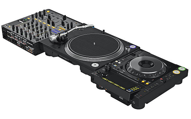 istock Dj table turntable professional musical equipment 537810382
