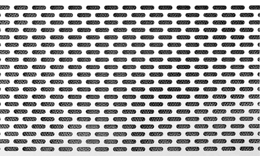 White metal air vent grille background