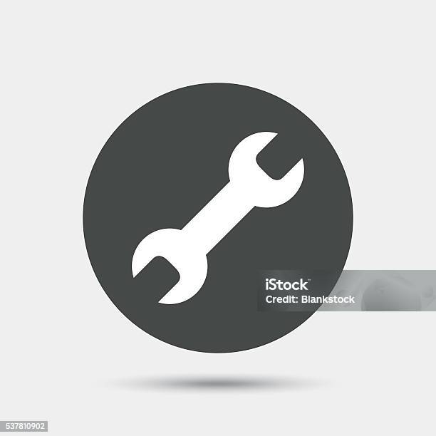 Strumento Di Riparazione Icona Simbolo Di Servizio - Immagini vettoriali stock e altre immagini di Applicazione mobile