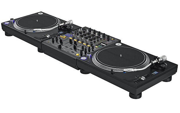 istock Professional table dj mixer music equipment 537811198