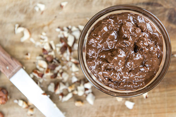 istock Chocolate Cream on wooden background 537812448