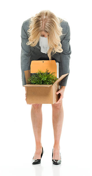 istock Upset businesswoman fired from her job 537814070