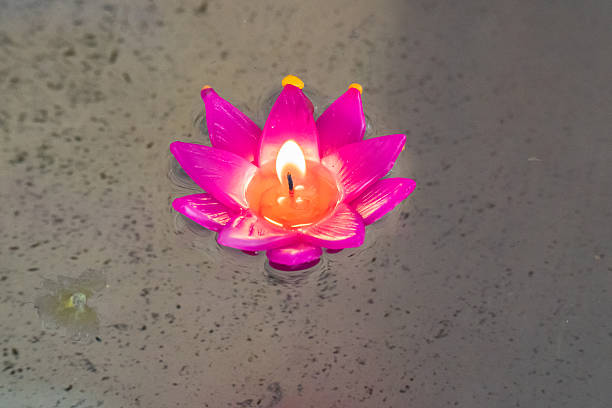 istock Candle Kratong beautiful, Thailand tradition 537815454