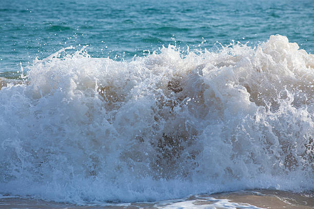 Wave of blue sea stock photo