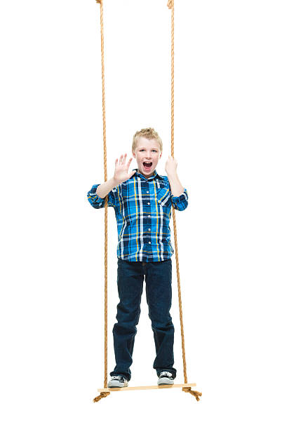istock Cheerful little boy waving hand 537817118