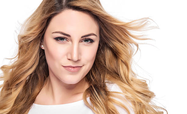 istock Beautiful woman with blond hair. 537821504