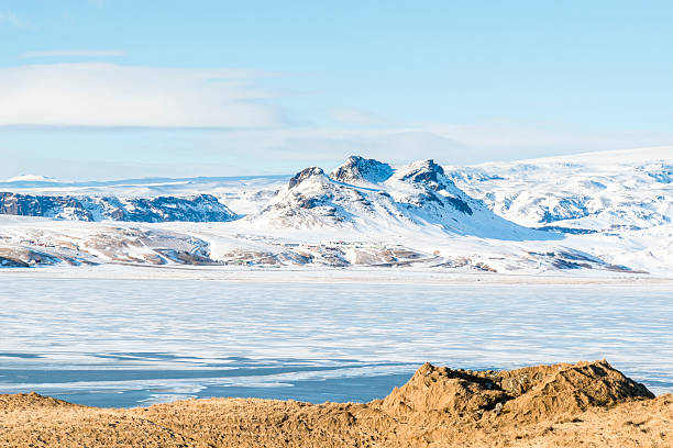 istock Snow-covered mountains. Rrural Icelandic landscape 537821962