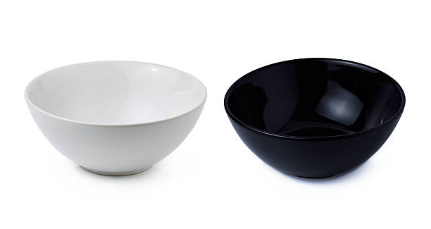 istock black and white bowl isolated on white background 537822176