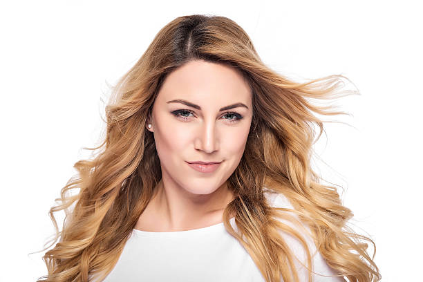 istock Beautiful woman with blond hair. 537825324