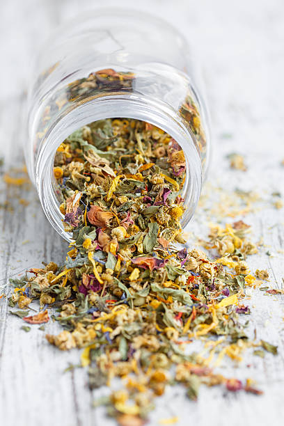 istock mix of dried flowers for herbal tea 537827214