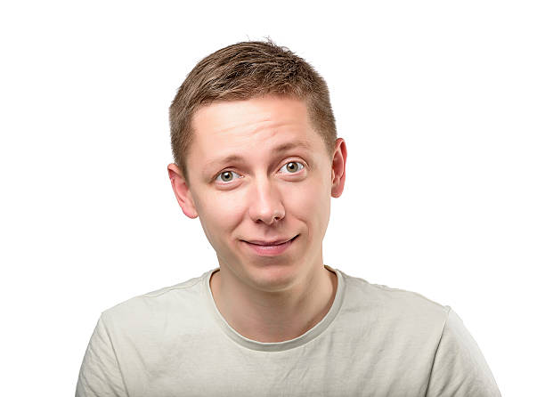 istock Portrait of young funny man. 537827866