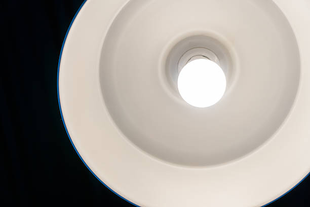 istock The lamp cool light on black color background 537838000