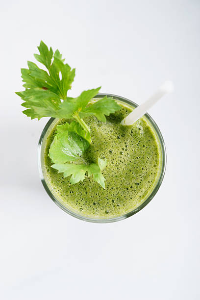 istock Fresh green juice smoothie made with organic green 537839364