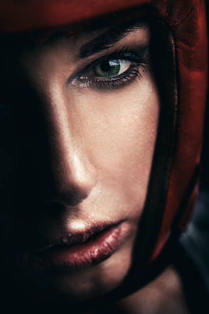 istock Portrait of a female boxer 537845458