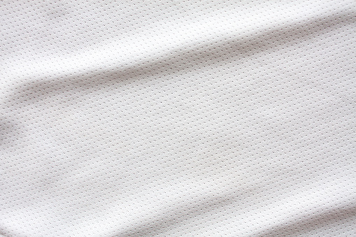 Tejido de jersey de ropa deportiva blanca photo