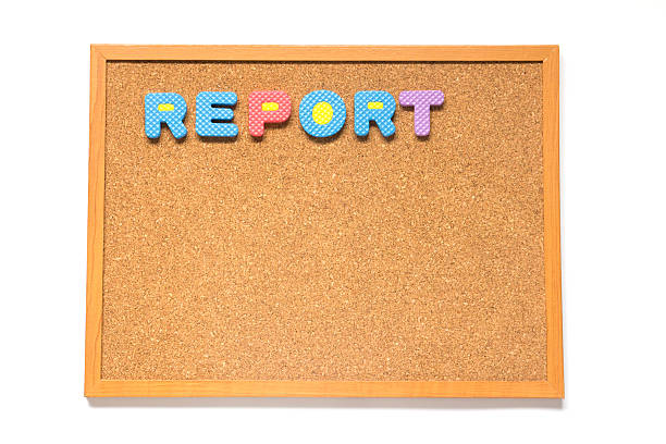 istock Corkboard with wording report on white background 537848140