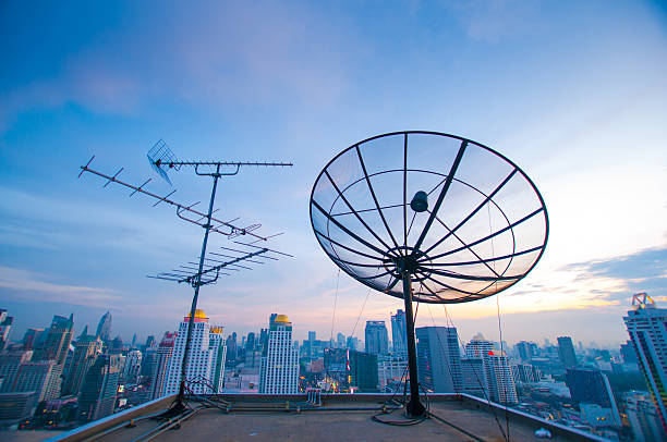 Satelite dish on the roof