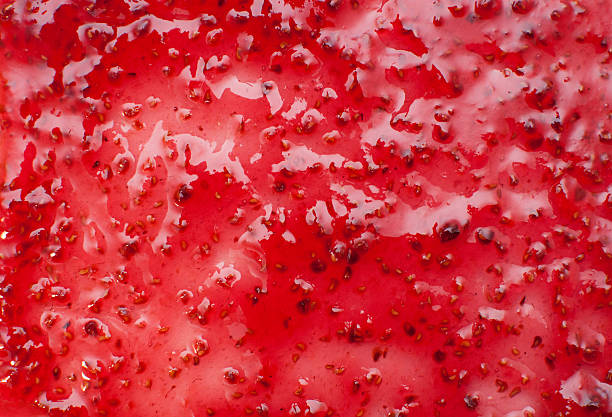 texture: confiture de framboises - confiture photos et images de collection