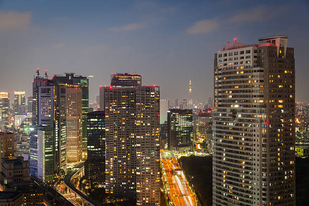 istock Tokyo cityscape and tokyo sky tree at night 537849998
