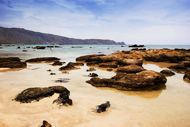 istock beautiful rocky beach, Crete, Greece 537850156