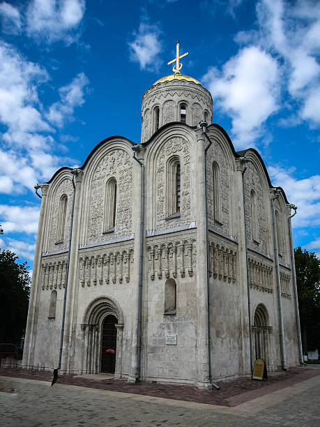 istock White stone church, Vladimir, Russia 537850493