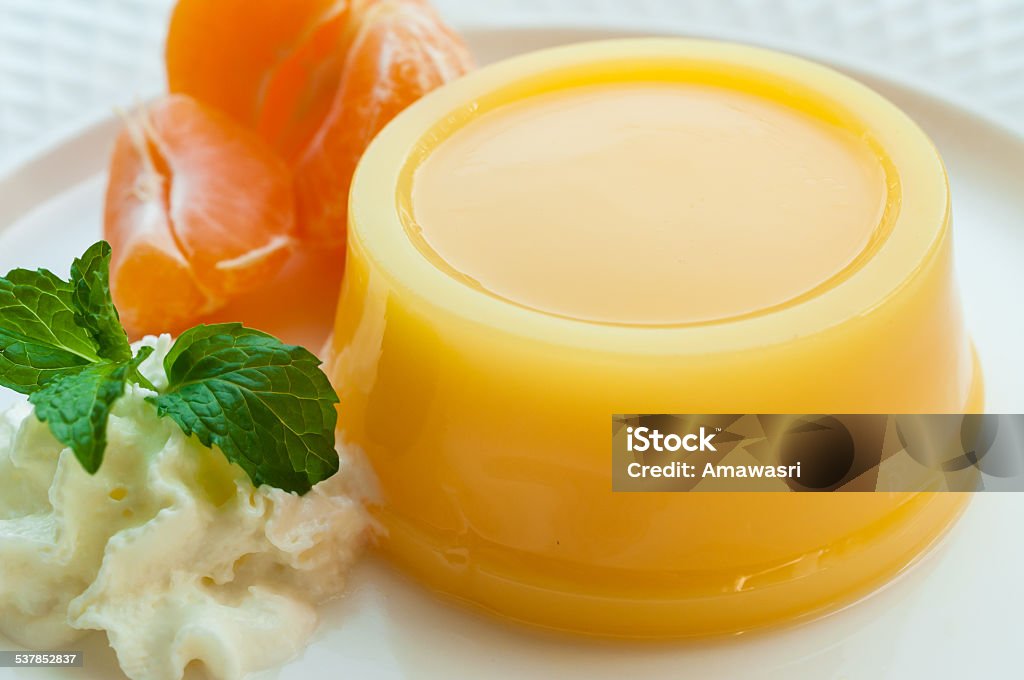 orange pudding 2015 Stock Photo